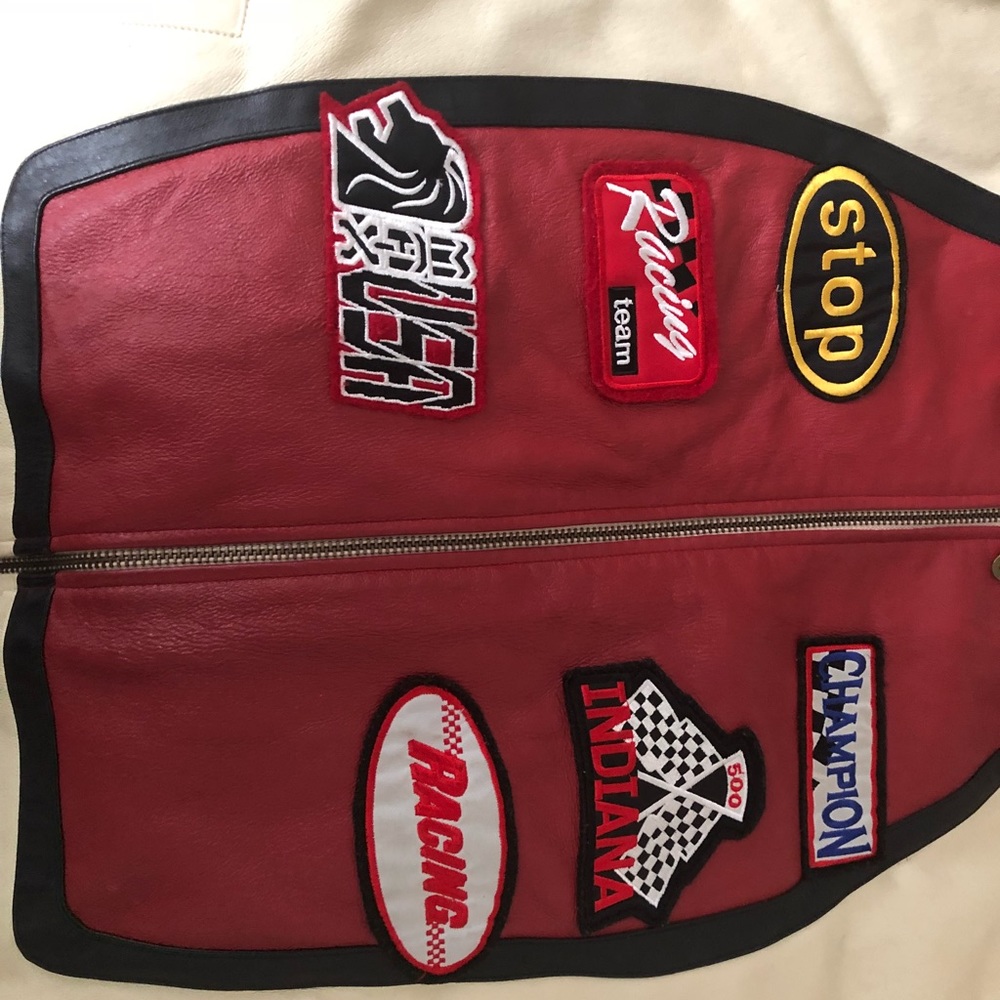 Leather Motorcycle Jacket - Picture 3 of 6